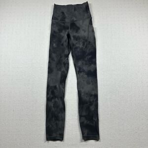 Lululemon Wunder Train Diamond Dye Leggings Women’s Size 2 Gray Black High Rise